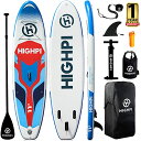 スタンドアップパドルボード マリンスポーツ サップボード SUPボード HIGHPI Inflatable Paddle Boards, 11'x33''x6'' SUP for Adults&Youth, Stand Up Paddle Boards with Accessories, Anti-Slip Dスタンドアップパドルボード マリンスポーツ サップボード SUPボード