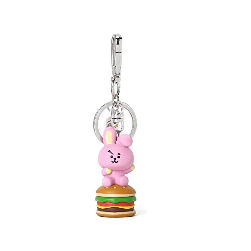 BT21 BTS 防弾少年団 グッズ 人形 BT21 Bite Series COOKY Character Cute Mini Figure Keychain Key Ring Bag Charm with Clip, PinkBT21 BTS 防弾少年団 グッズ 人形