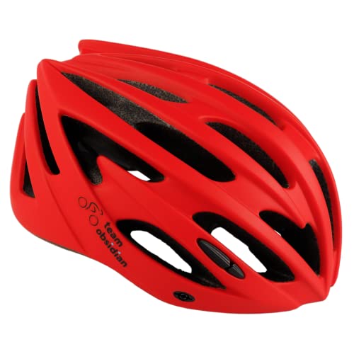 ヘルメット 自転車 サイクリング 輸入 クロスバイク TeamObsidian Bicycle Helmet - for Adult Men and Women - Model AU-G1342 - Color Red - Size L/XL 61cm-65cmヘルメット 自転車 サイクリング 輸入 クロスバイク