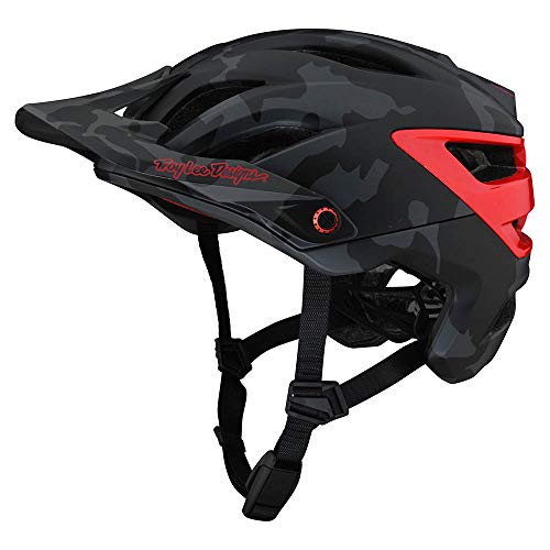 إå ž  ͢ Х Troy Lee Designs A3 Camo Half Shell Mountain Bike Helmet W/MIPS - EPP EPS Premium Lightweight - All Mountain Enduro Gravel Trail Cycling MTB (Gray/Red, إå ž  ͢ Х