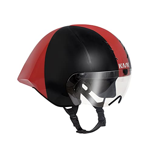 إå ž  ͢ Х KASK Mistral Bike Helmet I Aerodynamic, Track Cycling, Crono & Triathlon Helmet - Black/Red - Mediumإå ž  ͢ Х