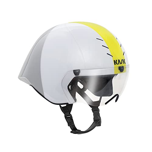 إå ž  ͢ Х KASK Mistral Bike Helmet I Aerodynamic, Track Cycling, Crono & Triathlon Helmet - White/Silver - Largeإå ž  ͢ Х