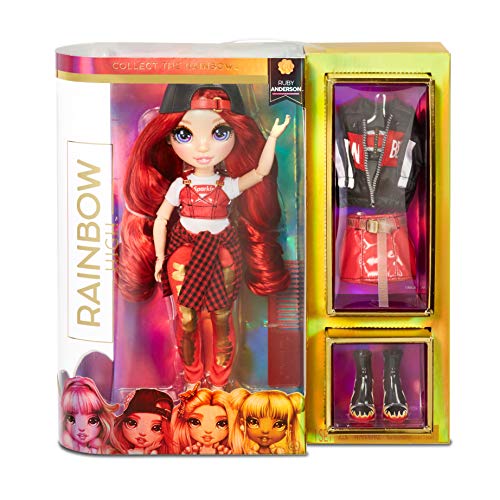 レインボーハイ Rainbow High おもちゃ フィギュア 人形 Rainbow High Ruby Anderson - Red Clothes Fashion Doll with 2 Complete Mix & Match Outfits and Accessories, Toys for Kids 6 to 12 Years Oldレインボーハイ Rainbow High おもちゃ フィギュア 人形