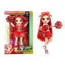 レインボーハイ Rainbow High おもちゃ フィギュア 人形 Rainbow High Cheer Ruby Anderson Red Cheerleader Fashion Doll with 2 Pom Poms and Doll Accessories, Great Gift for Kids 6-12 Years Oldレインボーハイ Rainbow High おもちゃ フィギュア 人形