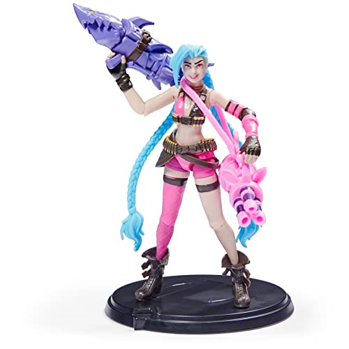 リーグ オブ レジェンド League of Legends フィギュア 人形 アメリカ直輸入 League of Legends, Official 4-Inch Jinx Collectible Figure with Premium Details and 2 Accessories, Theリーグ オブ レジェンド League of Legends フィギュア 人形 アメリカ直輸入