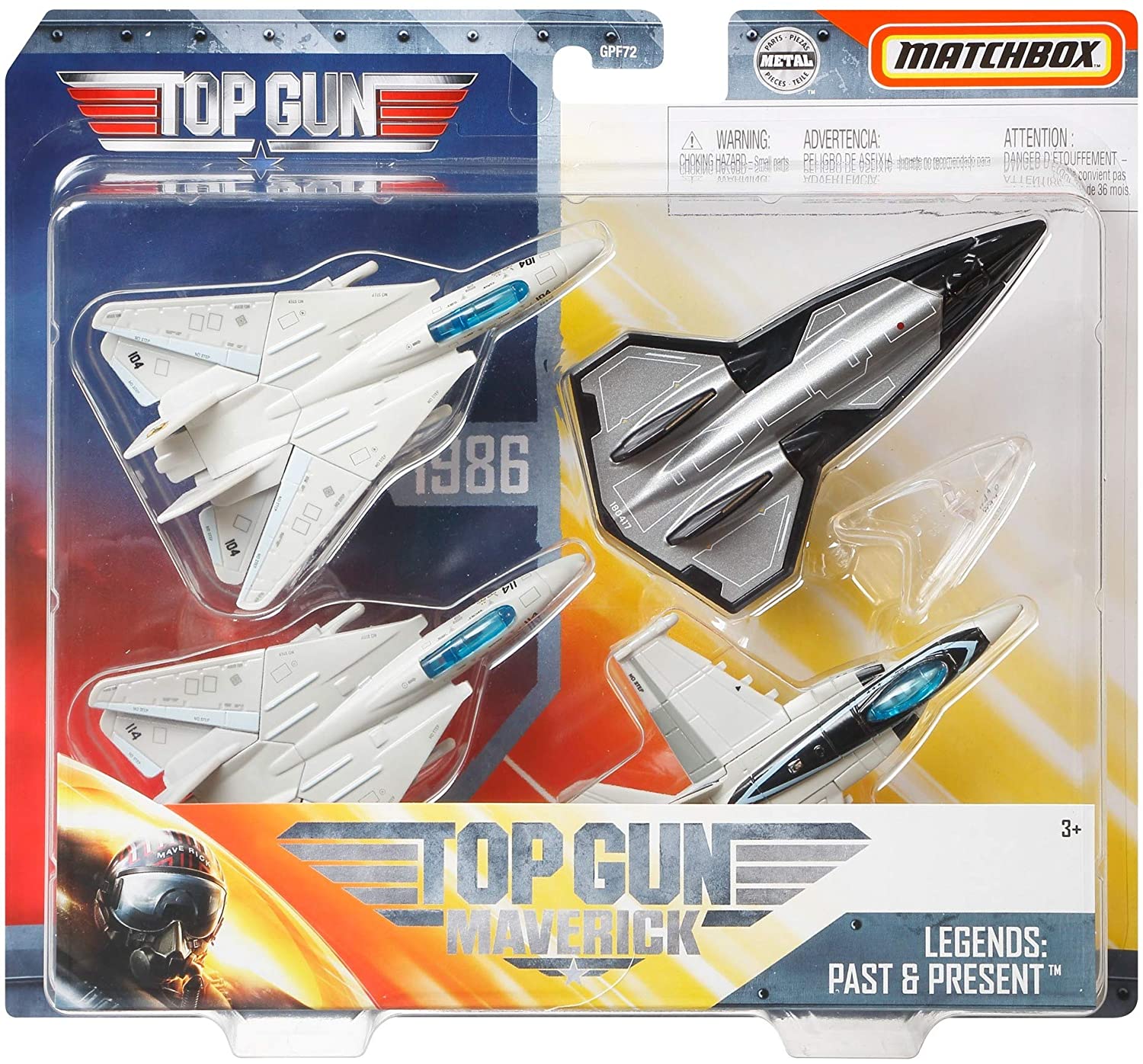 【即納】模型 飛行機 戦闘機 Matchbox スカイバスターズ トップガン レジェンド GPF72 トップガン マーヴェリック 海外直輸入品