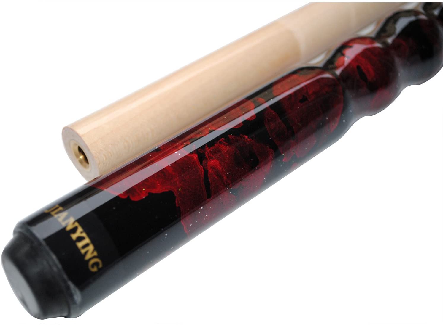 海外輸入品 ビリヤード Jian Ying 2-Piece Joint 9 Ball Pool Cue Stick Hardwood Women Billiard Cues Kit Wine -21oz 海外輸入品 ビリヤード