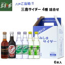 【八戸製氷冷蔵(株) 三島サイダー 4種詰合せ(6本入)】【MC-02】送料込み・産地直送 青森