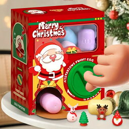 【クリスマス特集】新しいクリスマスガチャマシン おもちゃ人形メーカー 自動販売機 サプライズミニボックス 男の子 女の子 誕生日プレゼント クリスマスギフト 面白いツイストエッグメーカー 6個の卵付き
