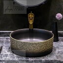 高級洗面台 洗面ボウルセット .洗面ボール 陶器 手水鉢 手洗器 手洗い鉢 洗面器 蛇口 排水金具付き