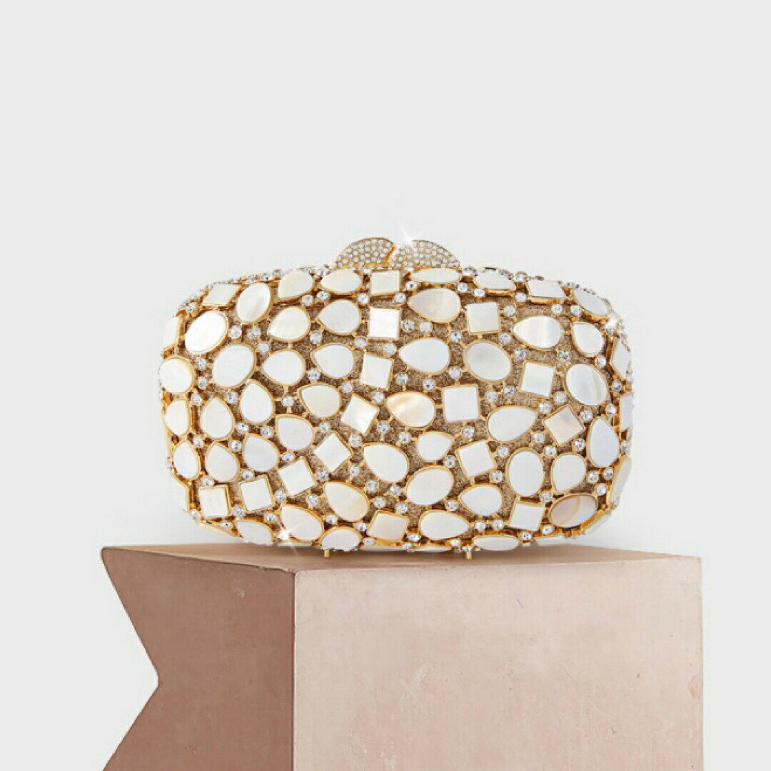 豪華パーティーバッグ キラキラ ストーンBAG -クラッチバッグ レディース