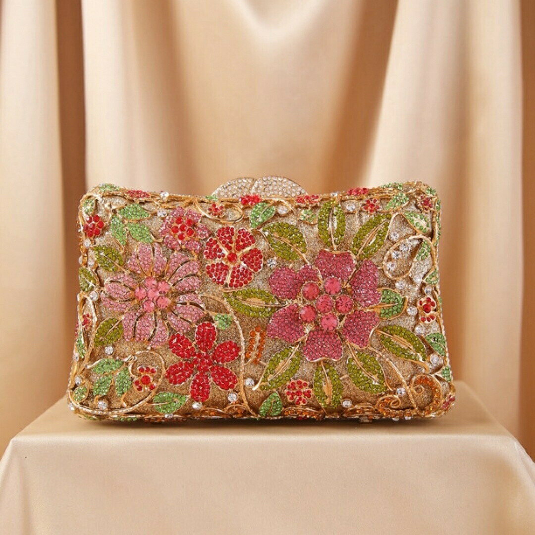豪華パーティーバッグ キラキラ ストーンBAG -クラッチバッグ レディース
