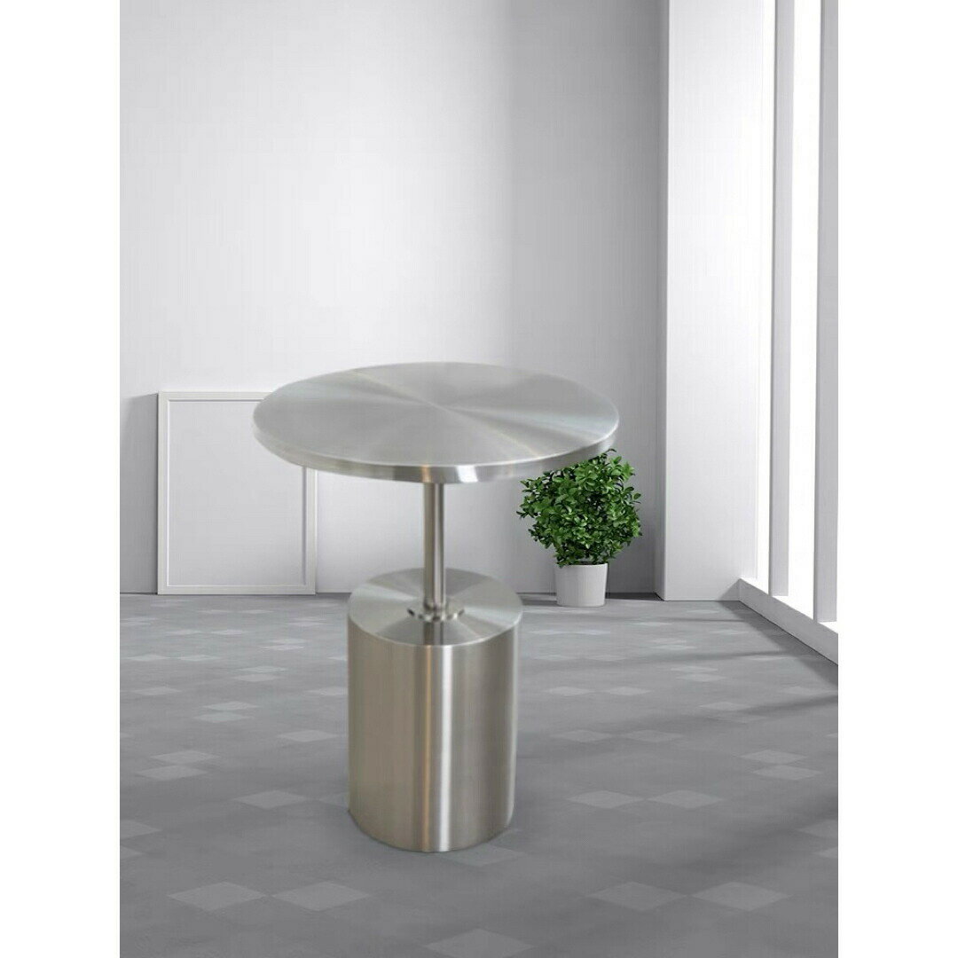 ローテーブル ミニテーブル．アンティーク調 ステンレス センターテーブル