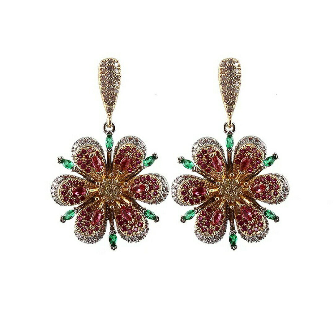 ダイヤピアス アクセサリー 華やかラインストーン キラキラ高級感