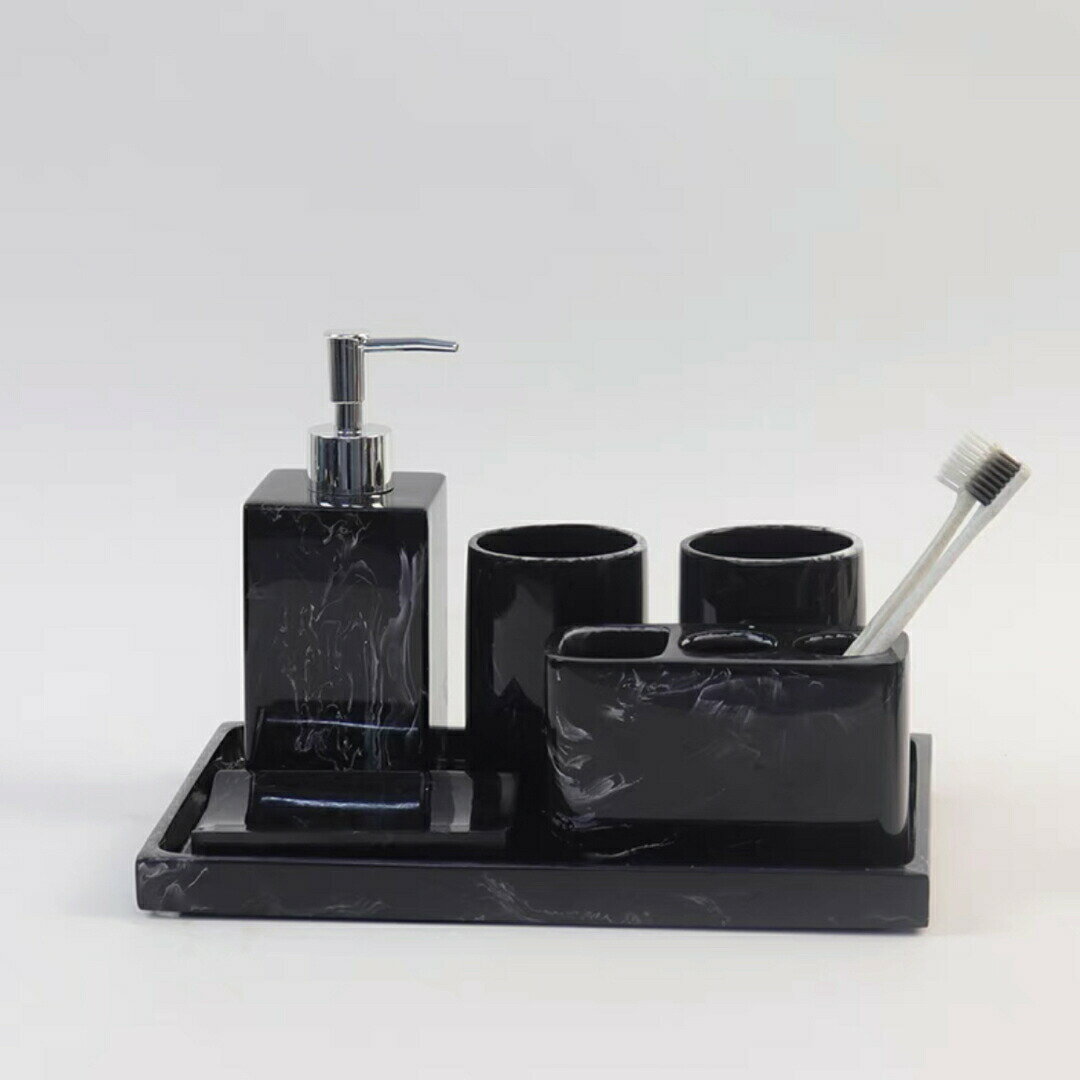 高級サニタリー 6点セット 歯ブラシスタンド ．洗面所用品