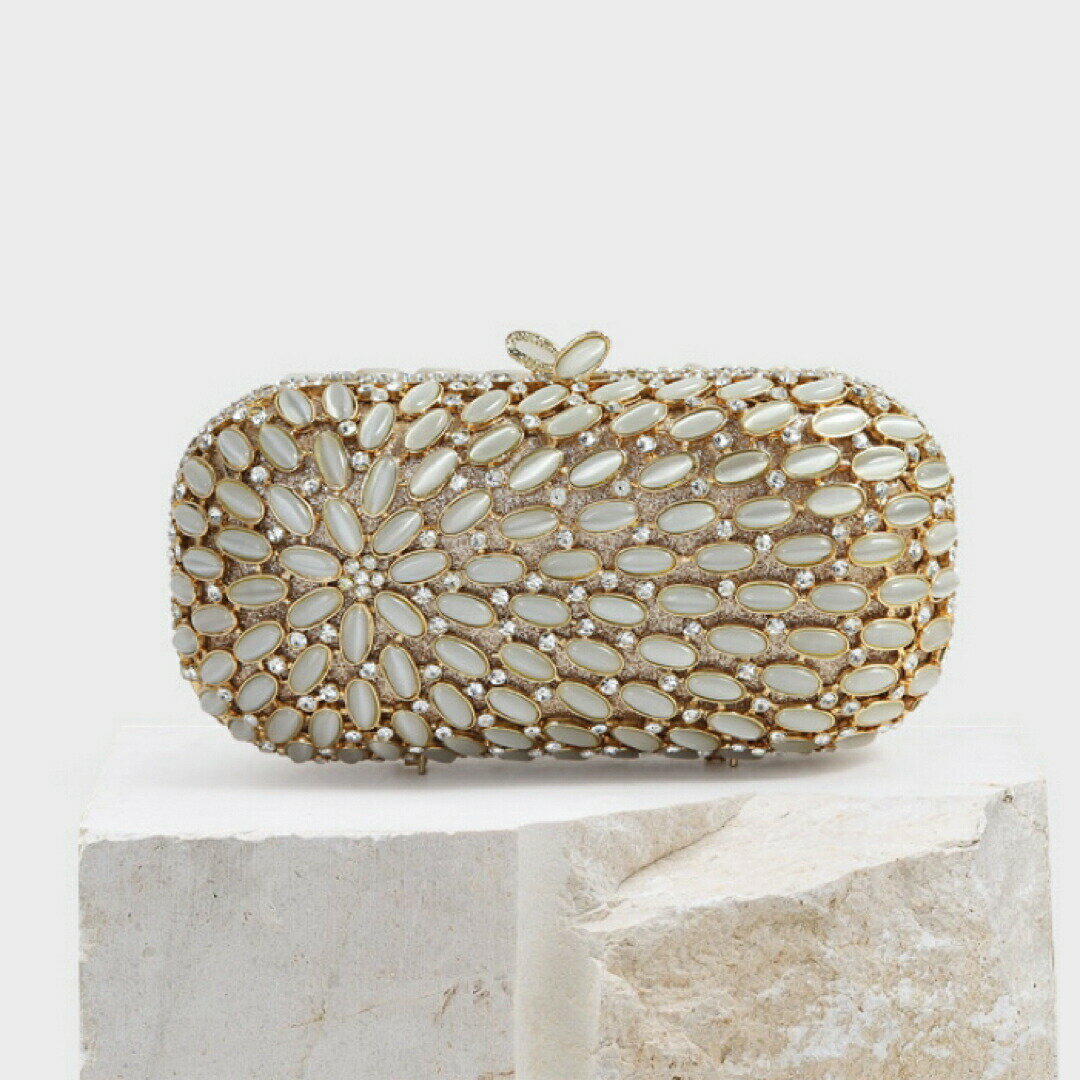 豪華パーティーバッグ キラキラ ストーンBAG -クラッチバッグ レディース