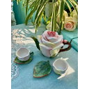 ティー・コーヒーカップセット ★カップ&ソーサー2客セット 薔薇ティーセット
