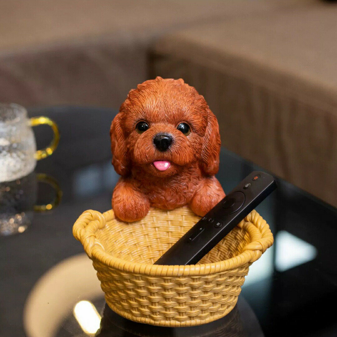 さつまいぬ置物 小物入れドッグ 犬 収納ボックス 卓上収納 かご 小物入れ