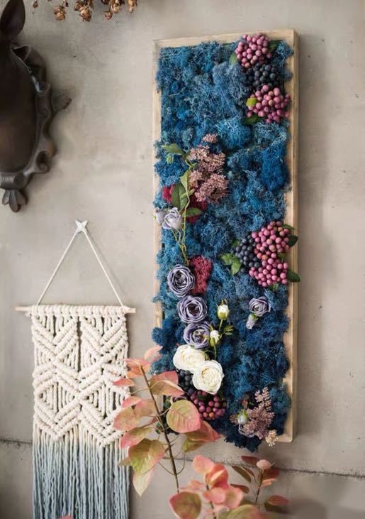 壁飾り 人工観葉植物 ．壁掛けインテリア ディスプレイ 壁掛けミックスグリーン 造花 壁掛け