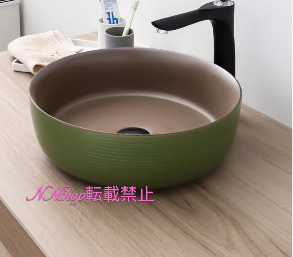 高級洗面台 洗面ボウルセット ．洗面ボール 陶器 手水鉢 手洗器 手洗い鉢 洗面器 蛇口 排水金具付き