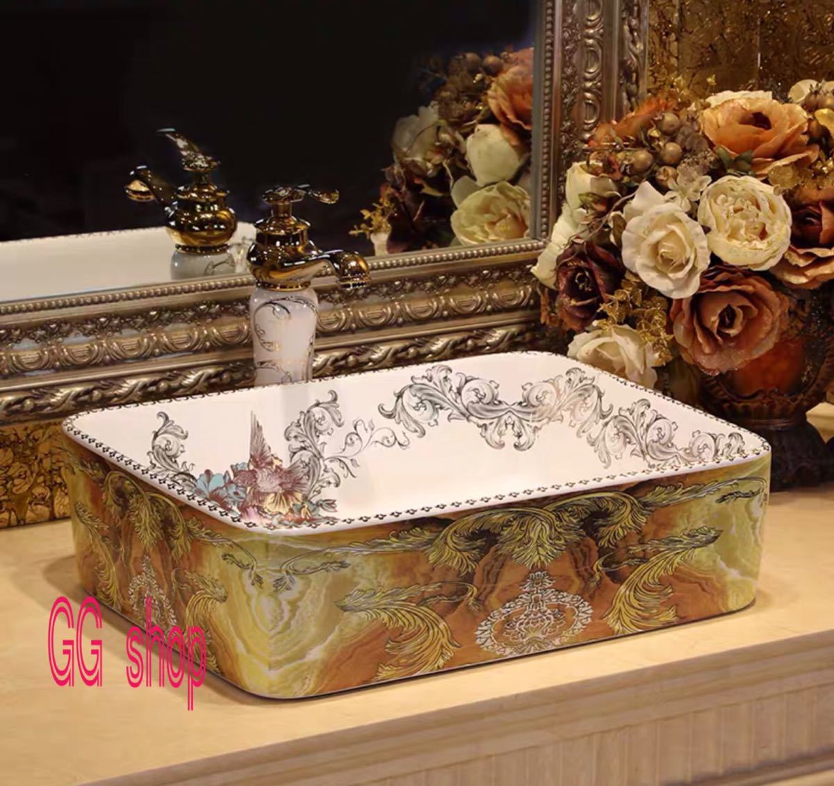 洗面ボウルセット 洗面ボール ．陶器 手水鉢 手洗器 手洗い鉢 洗面器 蛇口 排水金具付