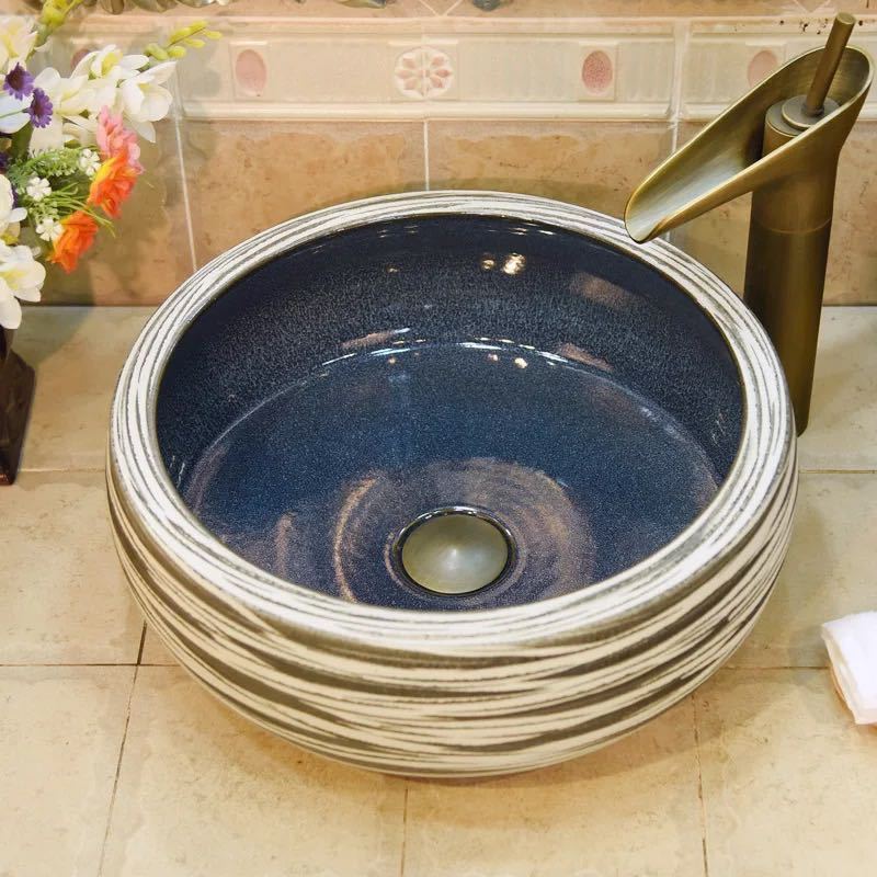 洗面ボウル 洗面ボール 陶器 手水鉢 手洗器 手洗い鉢 洗面器．