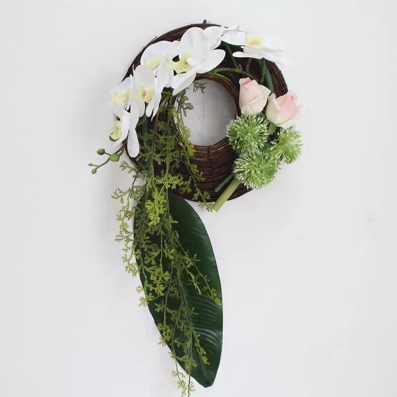 壁飾り 人工観葉植物 壁掛けインテリア ディスプレイ 壁掛けミックスグリーン 造花 壁掛け．