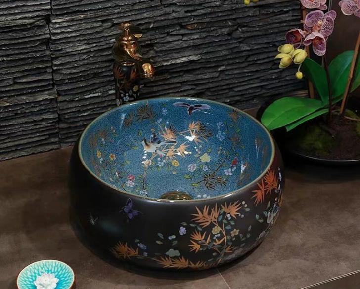 洗面ボウルセット 洗面ボール 陶器 手水鉢 手洗器 手洗い鉢 洗面器