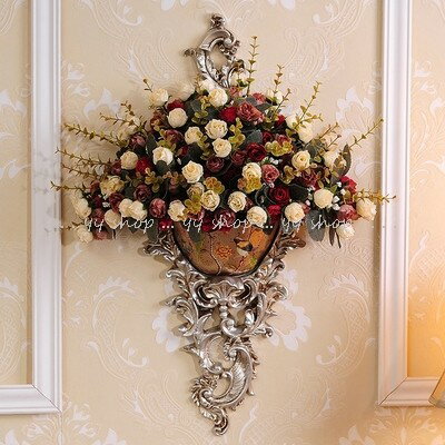 1020T16-2-1壁飾り 人工観葉植物 壁掛けインテリア ディスプレイ 壁掛けミックスグリーン 造花 壁掛け