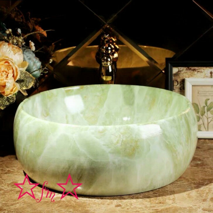 高級洗面台 洗面ボウルセット ．洗面ボール 陶器 手水鉢 ．手洗器 手洗い鉢 洗面器 蛇口 排水金具付き