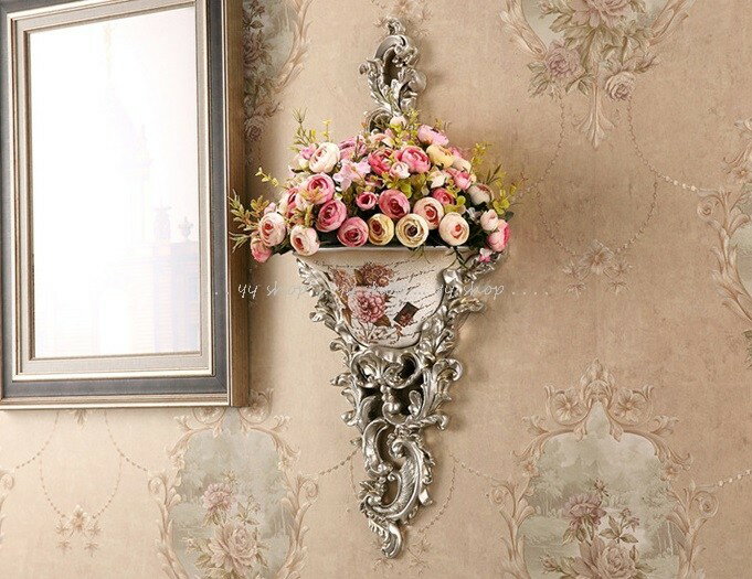 1020T17-4-2壁飾り 人工観葉植物 壁掛けインテリア ディスプレイ 壁掛けミックスグリーン 造花 壁掛け