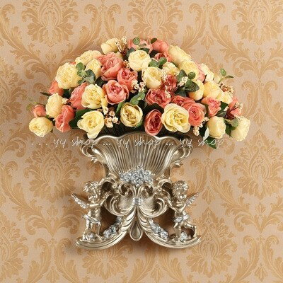 1020T22-5-4壁飾り 人工観葉植物 壁掛けインテリア ディスプレイ 壁掛けミックスグリーン 造花 壁掛け