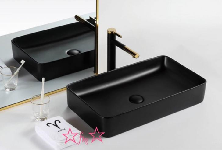Rakuten - 置き型洗面ボウルセット 手洗い器デザイン ．陶磁器 手洗い鉢 洗面台 蛇口 排水ホース付き