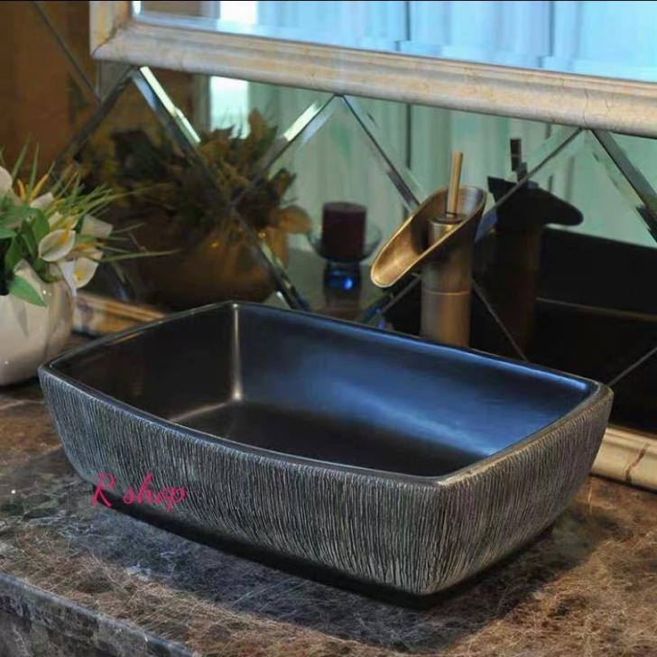 高級洗面台 洗面ボウルセット 洗面ボール 陶器 手水鉢 ．手洗器 手洗い鉢 洗面器 蛇口 排水金具付き