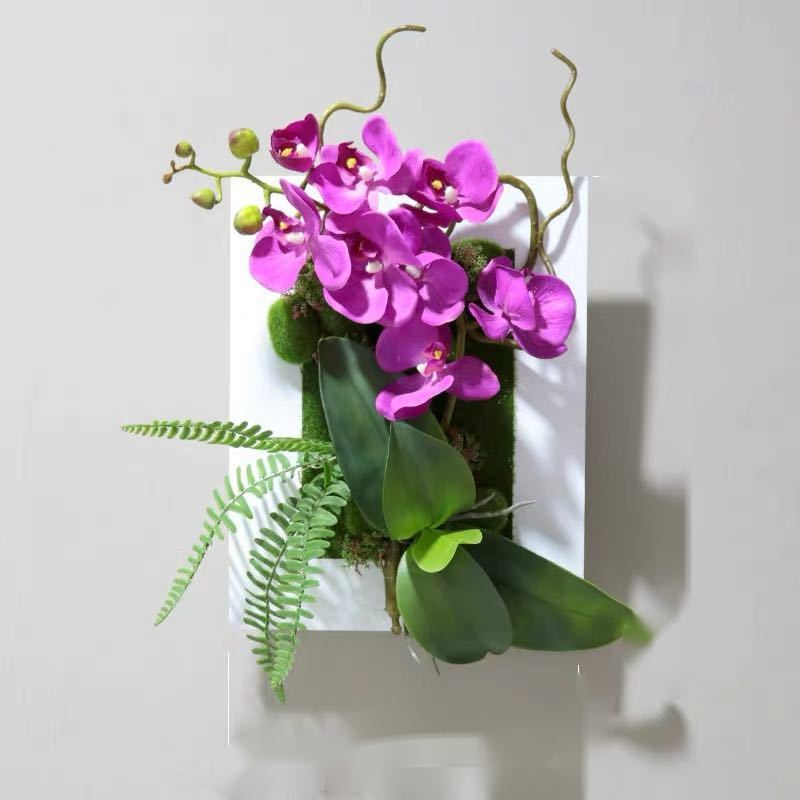 壁飾り 人工観葉植物 壁掛けインテリア ディスプレイ 壁掛けミックスグリーン 造花 壁掛け