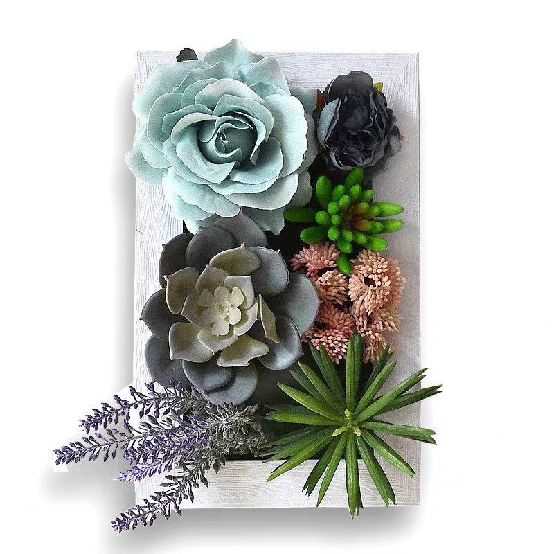 壁飾り 人工観葉植物 壁掛けインテリア ディスプレイ 壁掛けミックスグリーン 造花 壁掛け