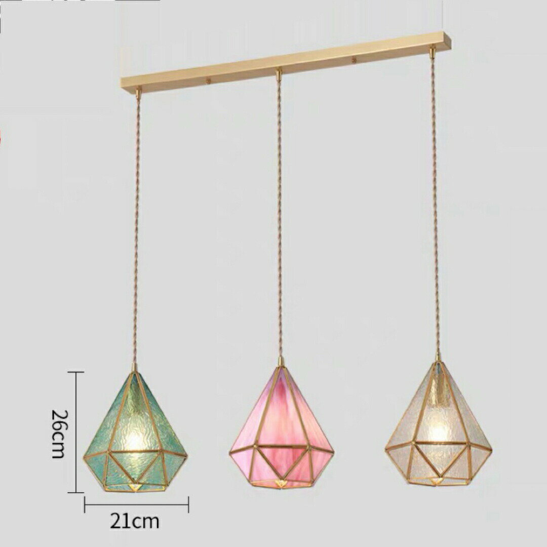 ペンダントライト豪華天井照明ステンドグラスランプ ガラス工芸品