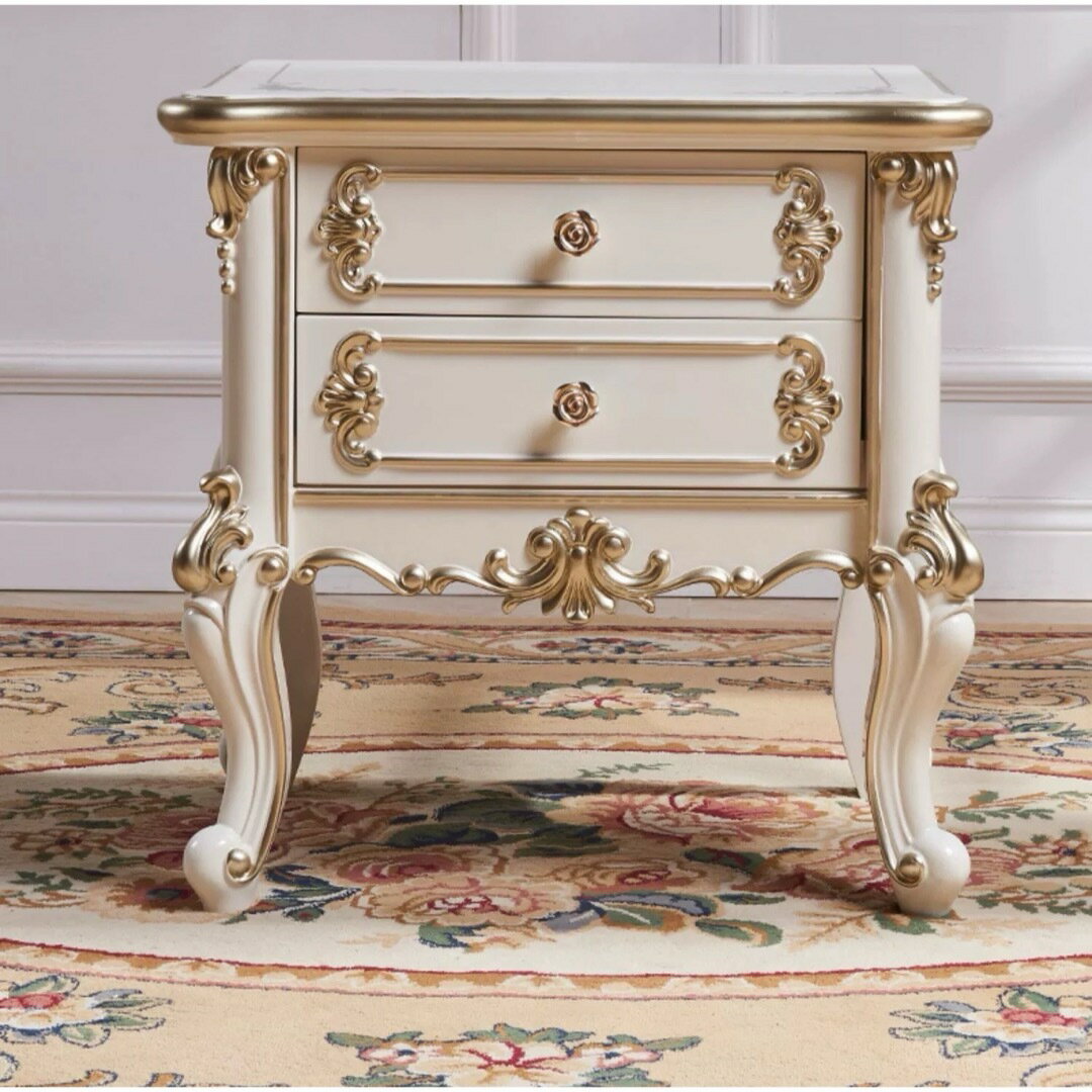 高級ベッドサイド用テーブル サイドテーブル 収納キャビネット 引き出しチェスト