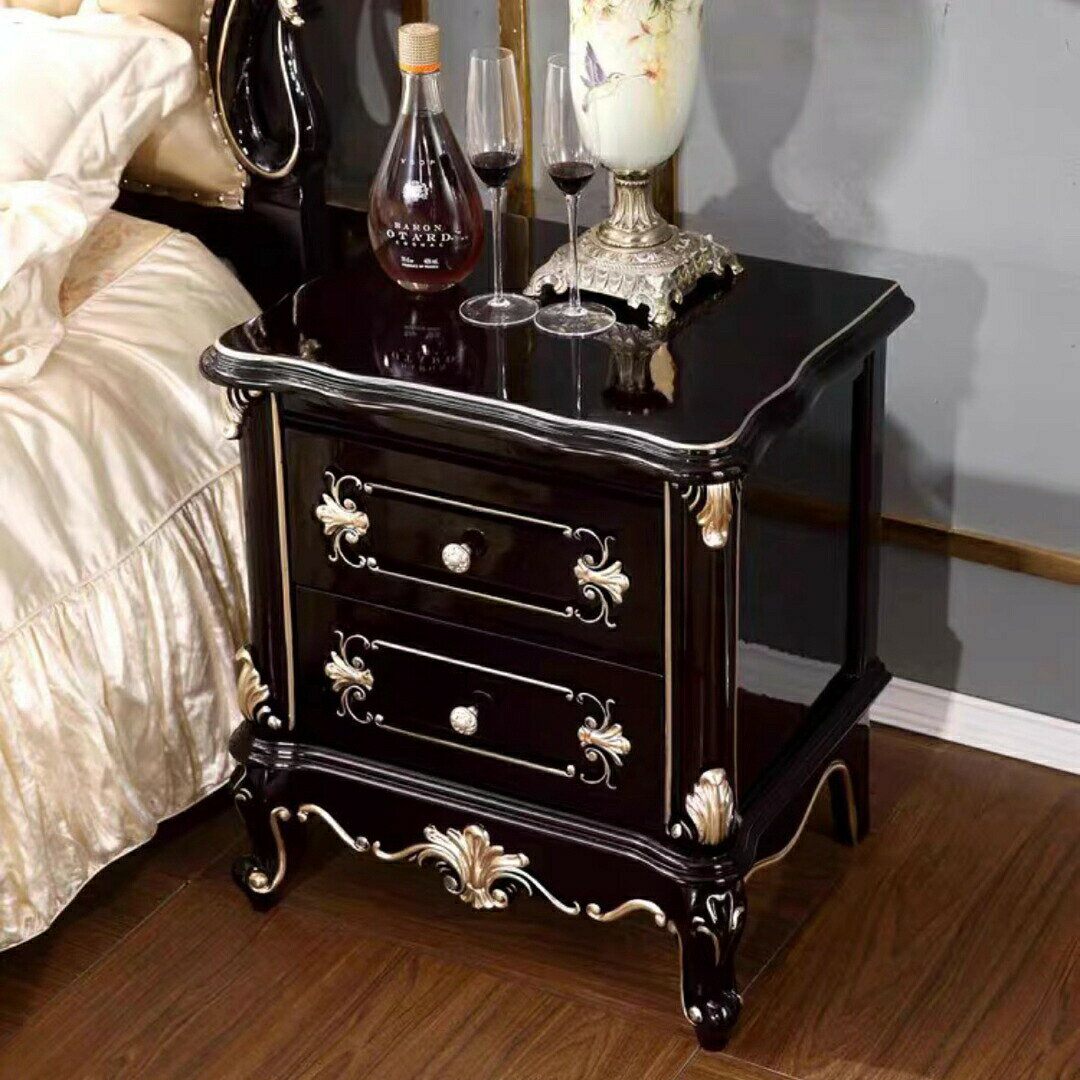 高級ベッドサイド用テーブル サイドテーブル 収納キャビネット 引き出しチェスト
