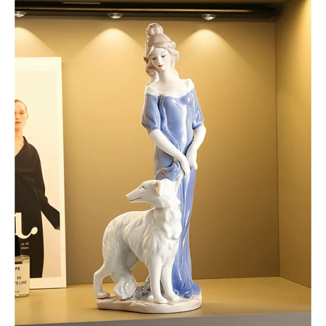 陶器 置物 西洋調陶器 北欧風磁器 陶器製人形 磁器製品 ．手作り．部屋飾り