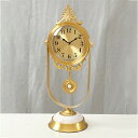 【送料無料】置き時計 ヨーロピアンスタイル 真鍮のデスクトップクロック 家庭用 デスクトップクロック リビングルーム 寝室 書斎 玄関ホール 時計の装飾 ライトラグジュアリー ファッション 美しい クリエイティブ 静かな クオーツ時計 新築祝い 結婚祝い 寝室(3)