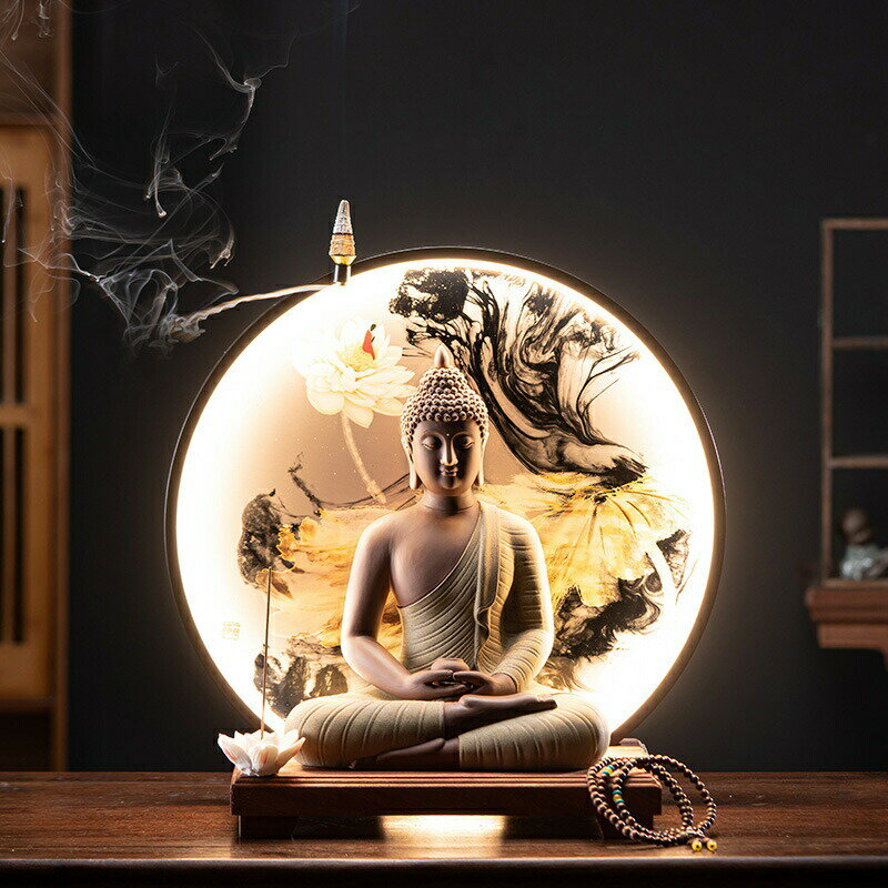 八角形の仏像インテリア(LEDライト付き) 八角形の仏像インテリア(LEDライト付き) (Amazon.co.jp: 仏像
