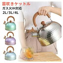 2L 3L 4L やかん 笛吹ケトル ケトル ステンレス ガス火対応 IH対応 大容量 笛吹きケトル 音が鳴る キッチン雑貨 湯沸かしケトル ステンレス キッチ...