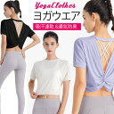 Tシャツ スポーツウェア レディース ヨガウェア 半袖 トップス ショート丈 へそ出し トレーニング フィットネス ゆったり パフォーマンスTシャツ スウェット...