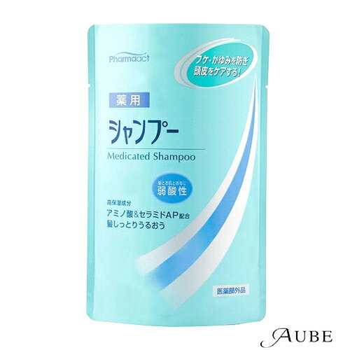 熊野油脂 ファーマアクト 弱酸性薬用 シャンプー 400ml 詰め替え【ドラッグストア】【追跡可能メール便対応2個まで】【ゆうパケット対応】