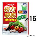 【ケース販売】カミ商事 エルモア 強力吸収 キッチンタオル 4ロール入り 2枚重ね【送料込・まとめ買い×16】【ドラッグストア】【宅急便対応】