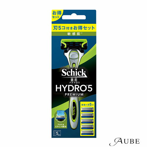 シック Schick ハイドロ5 プレミアム 敏感肌用 コンボパック（本体 刃付き＋替刃4個）【ドラッグストア】【ゆうパケット対応】