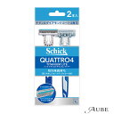 シック Schick クワトロ4 チタニウムライト 2本入【ドラッグストア】【宅急便コンパクト対応】
