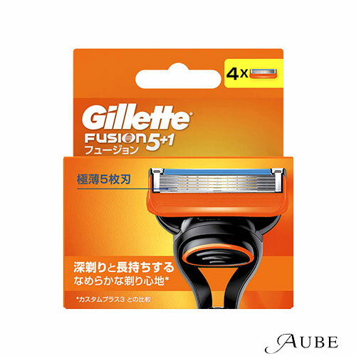 P&G ジレット Gillette フュージョン5+1 替刃4個入【ドラッグストア】【ゆうパケット対応】