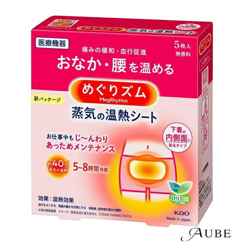 花王 めぐりズム 蒸気の温熱シート 下着の内側面に貼るタイプ 5枚入【ドラッグストア】【ゆうパック対応】